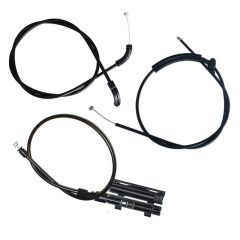 3PCS FOR BMW 7er E65 E66 Engine Hood Release Cable Bowden Cable 51237197474