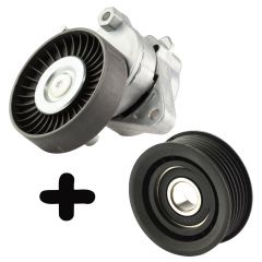 KIT Tensioner Pulley + Idler Pulley Fits Mercedes Benz S350 E320 C280 1122000970