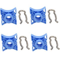 4PCS Window Regulator Sliding Pivot w/ Clips for Volvo Various Models 3509416