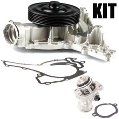 New Service KIT Water Pump + Gasket+ Thermostat for Mercedes W204 W211 W251 W164